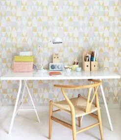 Tapete Alice Zitronengelb -Tapetengeschäft Alice B 389083 2880x1440