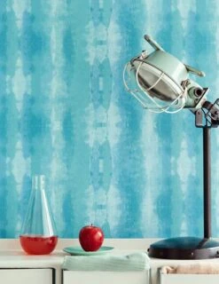 Tapete Alika Türkisblau