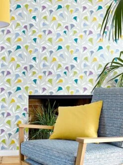 Tapete Ambira Farngrün -Tapetengeschäft Ambira B 462301 2880x1440