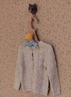 Tapete Animal Dots Hellbraunbeige