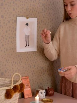 Tapete Animal Dots Hellbraunbeige -Tapetengeschäft Animal Dots C 389461 2880x1440