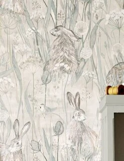 Tapete Anske Blassgraubraun