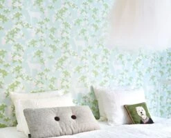 Tapete Apple Garden Farngrün -Tapetengeschäft Apple garden C 389103 2880x1440