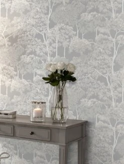 Tapete Arboleda Hellgrau -Tapetengeschäft Arboleda A 431781 2880x1440