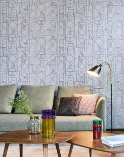 Tapete Arisa Violett -Tapetengeschäft Arisa B 270202 2880x1440