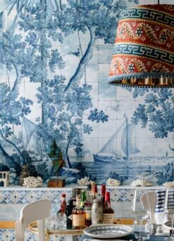 Wandbild Azure Blau 6 Wandbild Azure Blau -Tapetengeschäft Azure A 725001 2880x1440