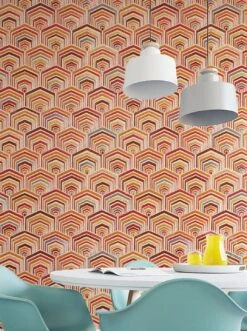 Tapete Baccara Orange -Tapetengeschäft Baccara B 431721 2880x1440