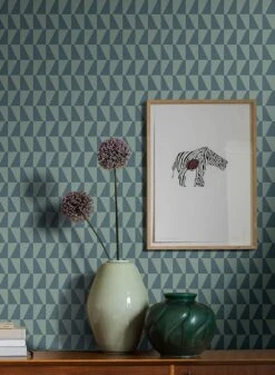 Tapete Balder Graublau