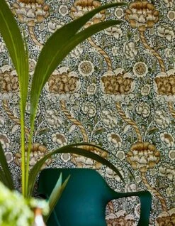 Tapete Benedetta Grünbraun -Tapetengeschäft Benedetta A 462392 2880x1440