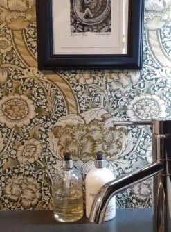 Tapete Benedetta Grünbraun -Tapetengeschäft Benedetta K 462392 2880x1440