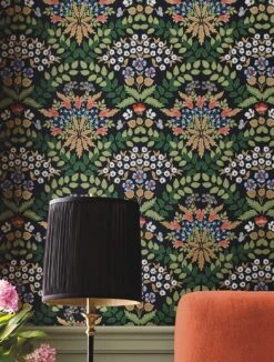 Tapete Bramble Schwarz