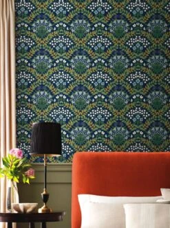 Tapete Bramble Stahlblau -Tapetengeschäft Bramble B 790464 2880x1440