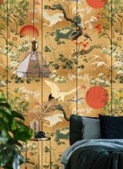 Wandbild Byobu Classic Gold -Tapetengeschäft Byobu Classic B 725161 2880x1440
