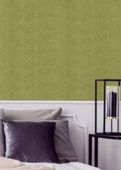 Tapete Caiman Hellgelbgrün -Tapetengeschäft Caiman D 430901 2880x1440