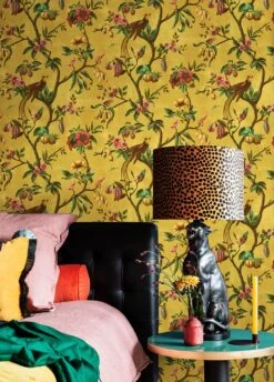 Tapete Camille Hellcurrygelb -Tapetengeschäft Camille B 451904 2880x1440