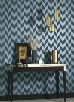 Tapete Caprice Grünblau -Tapetengeschäft Caprice B 864262 2880x1440