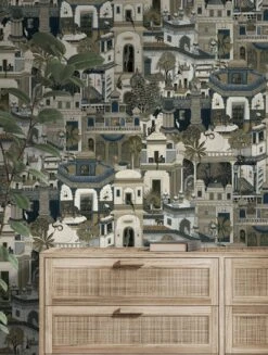 Tapete Casablanca Khakigrau -Tapetengeschäft Casablanca B 104683 2880x1440