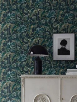 Tapete Charleston Minttürkis -Tapetengeschäft Charleston B 452271 2880x1440