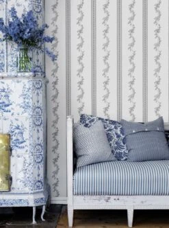 Tapete Claudine Dunkelgrau -Tapetengeschäft Claudine B 451151 2880x1440