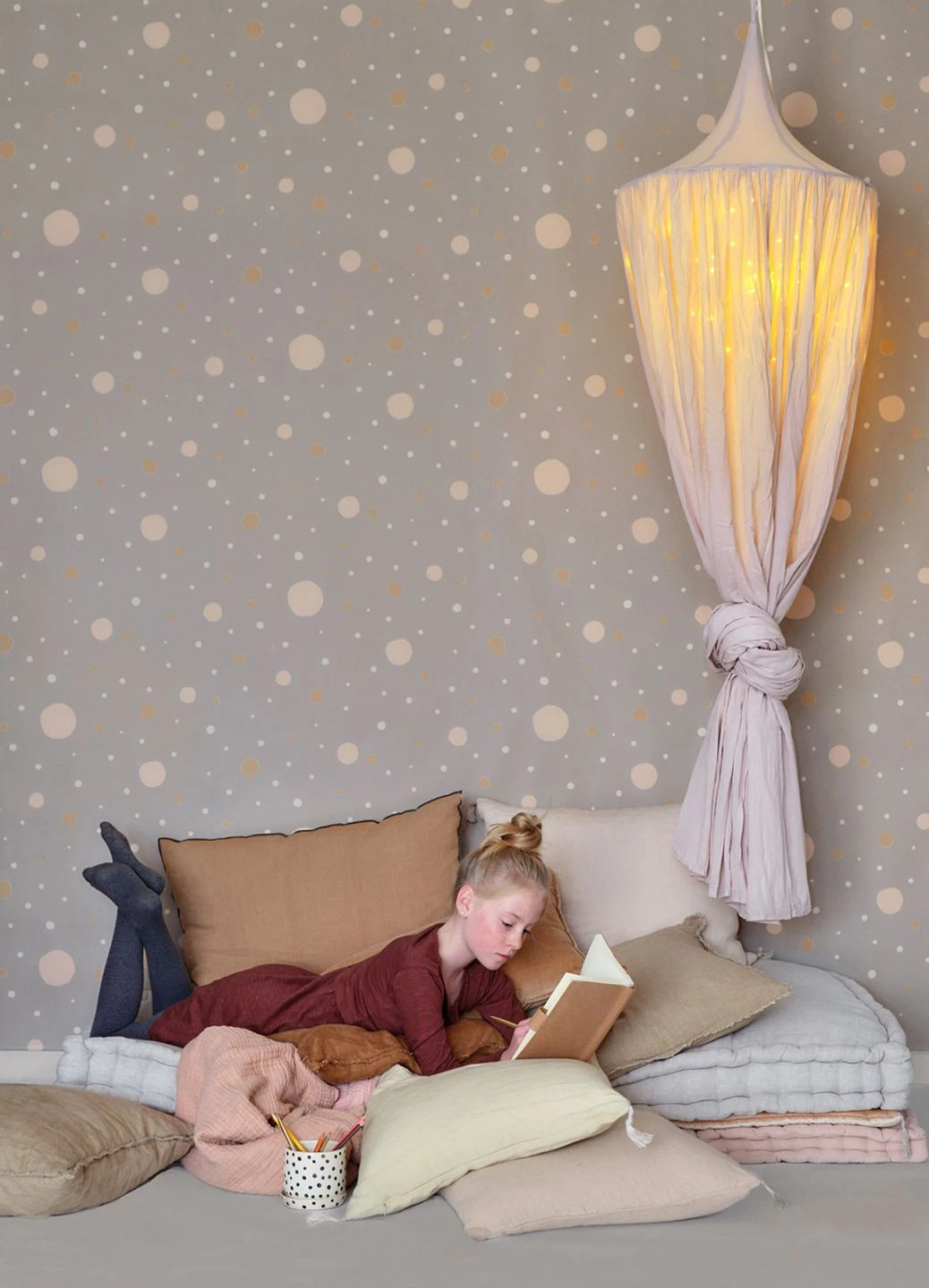 Tapete Confetti Graubeige 4 Tapete Confetti Graubeige – Bild 4