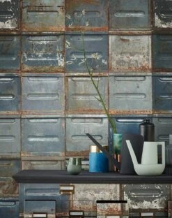 Tapete Container Graublau 6 Tapete Container Graublau -Tapetengeschäft Container B 310161 2880x1440