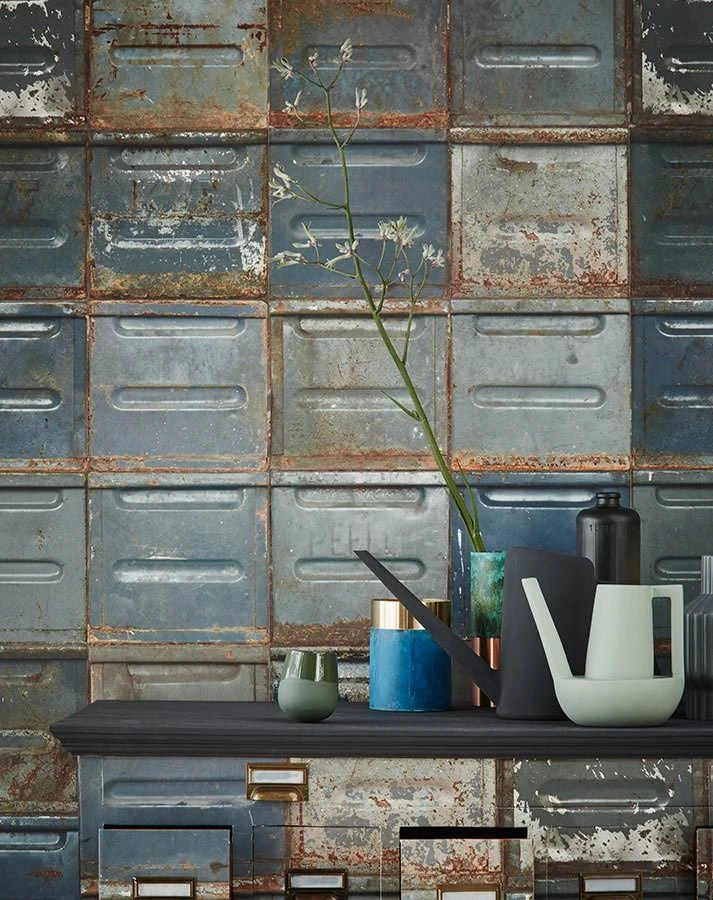 Tapete Container Graublau 3 Tapete Container Graublau – Bild 3