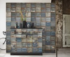 Tapete Container Graublau 7 Tapete Container Graublau -Tapetengeschäft Container C 310161 2880x1440