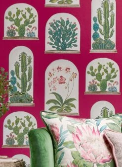 Tapete Coralie Rotviolett