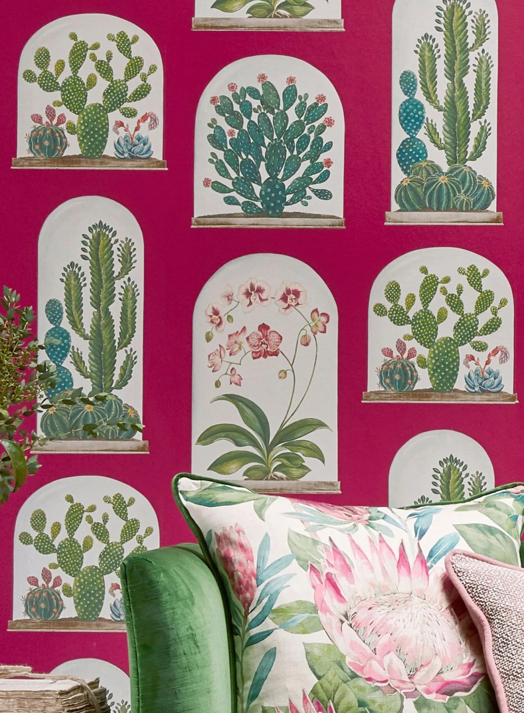 Tapete Coralie Rotviolett 1 Tapete Coralie Rotviolett