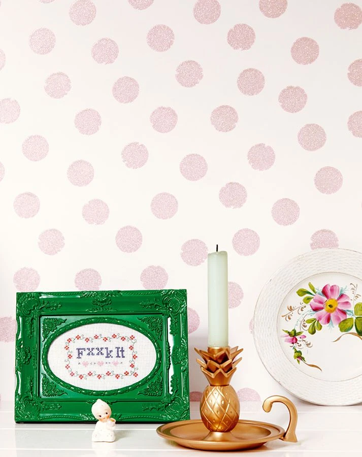 Tapete Corbetta Hellrosa Glitzer 1 Tapete Corbetta Hellrosa Glitzer