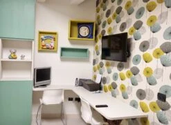 Tapete Dana Türkis Glanz -Tapetengeschäft Dana Y 461113 2880x1440