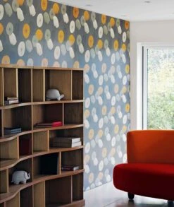 Tapete Dana Gelborange -Tapetengeschäft Dana 461116 2880x1440