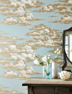 Tapete Dante Weissblau