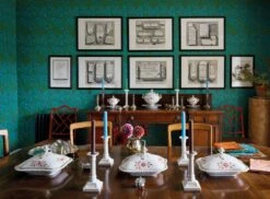 Tapete Darcie Türkisblau -Tapetengeschäft Darcie C 462782 2880x1440