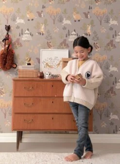 Tapete Deep Forest Grau -Tapetengeschäft Deep Forest D 389373 2880x1440