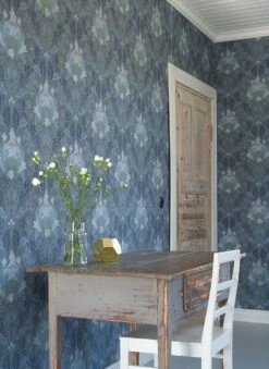 Tapete Denisa Blaugrau -Tapetengeschäft Denisa C 783001 2880x1440