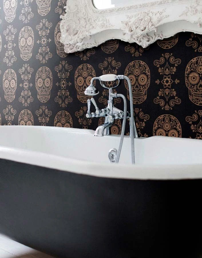 Tapete Dia De Los Muertos Schwarz 4 Tapete Dia De Los Muertos Schwarz – Bild 4