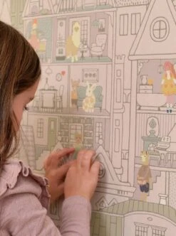 Tapete Dollhouse Grauviolett