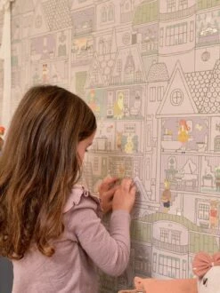 Tapete Dollhouse Grauviolett -Tapetengeschäft Dollhouse B 389351 2880x1440