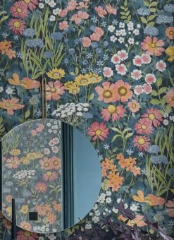 Tapete Dorea Graublau