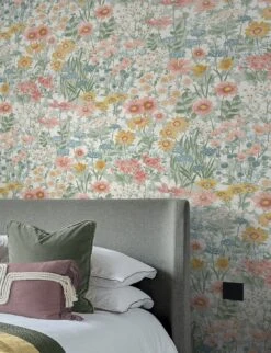 Tapete Dorea Blassgrün -Tapetengeschäft Dorea A 432083 2880x1440