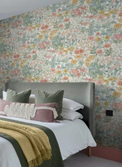 Tapete Dorea Blassgrün -Tapetengeschäft Dorea B 432083 2880x1440