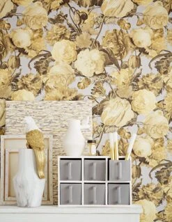 Neu eingetroffen 15 Tapete Doriana Blassgelb