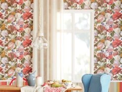 Tapete Doriana Erdbeerrot -Tapetengeschäft Doriana C 821275 2880x1440