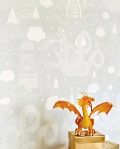 Tapete Drakhimlen Hellgrau