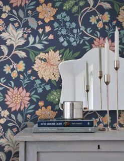 Tapete Ebba Dunkelblau