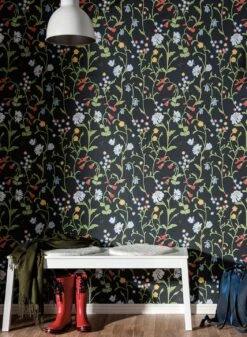 Tapete Eilis Anthrazit -Tapetengeschäft Eilis C 491052 2880x1440