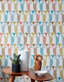 Tapete Eledra Türkisblau