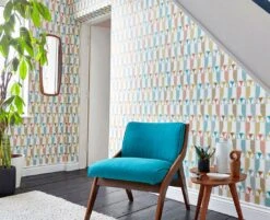 Tapete Eledra Türkisblau -Tapetengeschäft Eledra B 462281 2880x1440