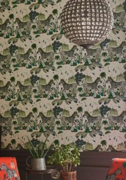 Tapete Lost World Farngrün -Tapetengeschäft Figari C 745121 2880x1440